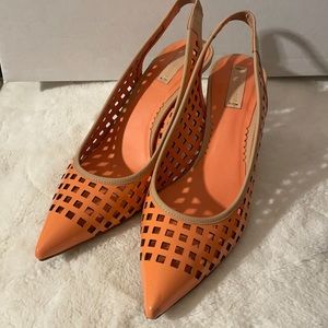 Reed Krakoff Peach Patten Leather Pump
